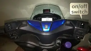 Hedlight on/off switch in Suzuki Burgman. #Burgman modification #KSN125