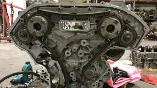 Nissan pathfinder 2006 4.0L engine timing chain marks