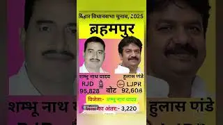 Brahampur vidhansabha election result 2025! RJD Vs LJP Ram Vilas