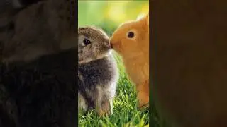 Two Rabbit Are Loving Status #cute #status #animation #shortfeed #short #funnycute