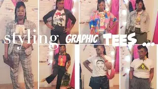 VLOGTOBER 🍁 🍂/ STYLING GRAPHIC TEES( zara)  FOR A FALL LOOKBOOK 🍁🍂