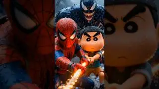 &ldquo;Shin-chan aur Spider-Man ka Tsunami Rescue 🌊 |&rdquo;#SpiderMan #Shinchan #Thor #shortsfeed