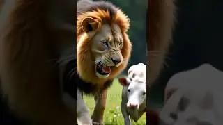 Cow Struggles to Survive Against Lion 😨 | Must Watch!