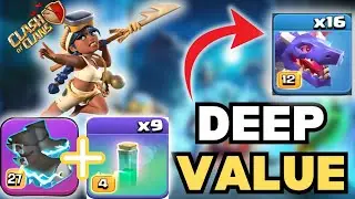 Best No1 TH17 Rush Attacking Strategy For Legend league With Root Raider RC Charge invisible Coc.