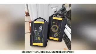 MELOTOUGH Canvas Zipper Tool Pouch Zipper Bag -Fastener bag with Mesh Window and Hanging Grommets 2
