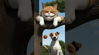 Teaching Each Other Skills#dog #cat #lovely #loveanimal #dodo