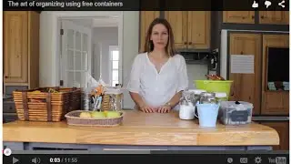 The art of organizing using free (and nearly free) containers