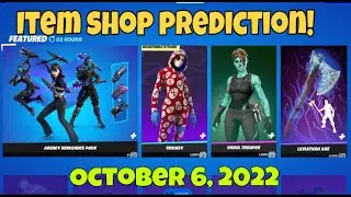 October 6, 2022 | Fortnite Item Shop Prediction