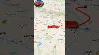 sadbhavna express raxaul to new Delhi #train #trainjourney #trainlover #map #bihar #delhi #india