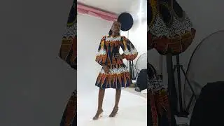 🤩🤩 STUNNING ANKARA DRESS #tutorial #youtubeshorts #subscribetomychannel #fashion #ankara #beautiful