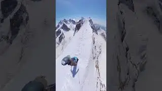 ❄️ Extreme Cliff Run in 360&deg; QooCam 3 Ultra  #qoocam3ultra #kandao #360camera