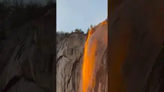 Yosemite fire fall 2024 #yosemitefirefall #firefall #yosemitenationalpark #horsetailfalls