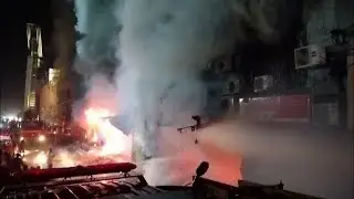 At least three dead as fire engulfs Gul Plaza shopping mall on MA Jinnah Road