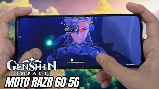 Motorola Razr 60 test game Genshin Impact Max Graphics | Dimensity 7400X