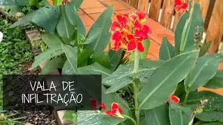 Vala de infiltração para reuso de água da lavanderia