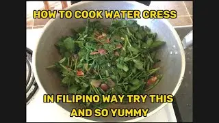 How to cook water cress in Filipino way in New Zealand(homemade)#watercress