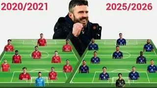 Differences Line up ~ Manchester United Potential Line up Under Michael Carrick 2020/2021 vs 2025/26