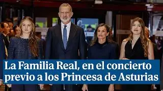 La Familia Real acude al concierto previo a la entrega de los Premios Princesa de Asturias