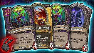 I have This on Turn 8?! CRAZY Demon Game! | Hearthstone Battlegrounds