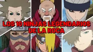Los 10 ninjas MAS FUERTES de la aldea de la Roca (IWAGAKURE) 🍥