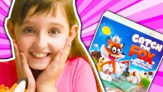 Board game Catch the Fox with Super Yuliya and Bro vs Dad