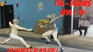#14-14 Match - T16 DIV2MS - #2 LAZARTE Gabriel vs #15 LEVY Jack - 2025 Neil Lazar DIV2 ROC