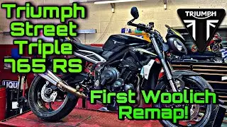 TRIUMPH Street Triple 765 2020 Woolich Remap and Dyno tune.