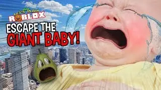 Pear Escape THE GIANT BABY!!! | Roblox Escape the Daycare Obby