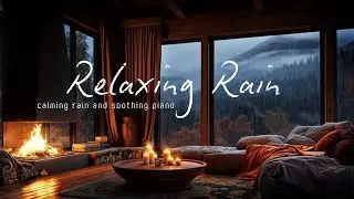 Relaxing Rain with Soft Piano (10 Hours) | Calm Background Sounds for Sleep, Study & Relaxation