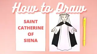 How to Draw St. Catherine of Siena Step-by-Step Tutorial