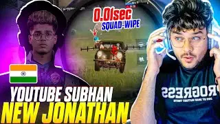 NEW JONATHAN ? OF PUBG/BGMI 🤯YOUTUBE SUBHAN | FASTEST UNKNOWN HACKER😍 REACTION @ThorGaming77