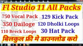 All Fl Studio Free Pack Download !! New Flp Free Project 2022 !! New Vocal Hard Kick Breck Loops