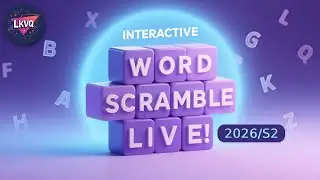 INTERACTIVE WORD SCRAMBLE LIVE! (2026/S2) #wos #wordsonstream #vocabulary