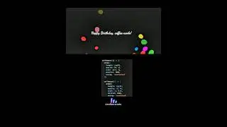 Animated Happy Birthday🎂 Surprise 🎉🥳!! FOLLOW US TO LEARN CODING Follow on instagram @coffee.xcode