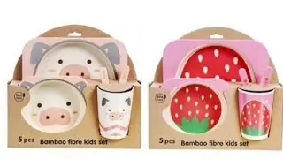 5pcs Bamboo fiber kids set