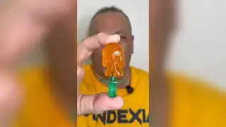 👂ASMR THE GRINCH LOLLI RING CANDY &ldquo;MAX THE DOG&rdquo; ORANGE FLAVOR EATING SOUNDS👂ORIGINAL LENGTH👂