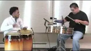 Erik Piza and Orlando Vega percussion performance