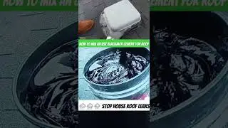 Roof leaks!!! The rite tool and how to use blackjack cement #homeroof #mobilehomerepair