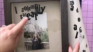 Shaker Shadow Box frame featuring ScanNCut vinyl