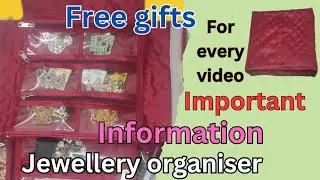Get Free Gifts For Every Video 😍 | Jewellery organiser review | Travel friendly organiser