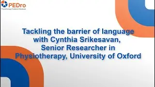 #PEDroTacklesBarriers to evidence-based physiotherapy: language 3