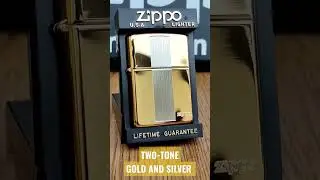 Zippo  💛🤍 TWO-TONE GOLD AND SILVER 💛🤍  1996