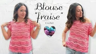 BLOUSE TOUTES TAILLES PLEINS DE RELIEFS! FEMININ ET TRÈS FRAIS! TUTO CROCHET 