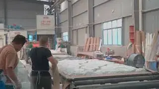 how to make the calacatta quartz veins in China quartz factory by hands