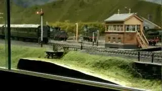 T9 ex LSWR Locomotive Running through Pen Tor Road Station - Pendon Museum.