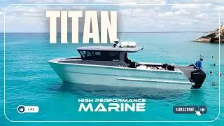 Sea trialling our 12m Aluminium Power Catamaran 