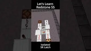 Isolated SR Latch Memory Circuit | Let's Learn Redstone 55 | Minecraft Bedrock Redstone Tutorial