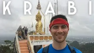 Eating and Exploring in KRABI, THAILAND // Tiger Cave Temple (Wat Tham Suea) // Travel Vlog