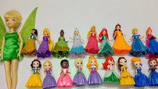 Rainbow Disney Princess Doll Mattel and Original Dolls ~ DIY Miniature Dress Satisfying Dolls ASMR