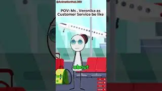 Ms. Veronika as Customer Service be like 🤣👊#shorts #skits #animation #memes AC@Therealveronika